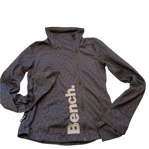 Bench Women's Asymmetric Zip-Up Jacket-Size Medium-Zip up-Embroidered Logo